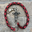 SANITY JEWELRY® Wallet Chain 24” Cowboy Cross Wallet Chain - Black & Red Daytona Road King - WC226