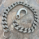 SANITY JEWELRY® Wallet Chain 24” Easy Biker Wallet Chain Galvanized - W/ Sanity’s Polished Hook Clip - WC15