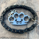 SANITY JEWELRY® Wallet Chain 24” Four Finger Ring Wallet Chain Polished - Black Daytona CVO - WC17CVO