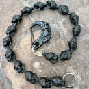 SANITY JEWELRY® Wallet Chain 24” Hellride Classic Skull Wallet Chain Black - W/ Black Scream Clasp