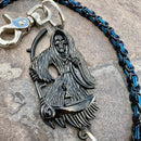 SANITY JEWELRY® Wallet Chain Black Grim Reaper Wallet Chain - Black & Blue Daytona Deluxe - WC14
