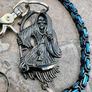SANITY JEWELRY® Wallet Chain Black Grim Reaper Wallet Chain - Black & Blue Daytona Heritage - WC14