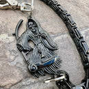 SANITY JEWELRY® Wallet Chain Black Grim Reaper Wallet Chain - Black Daytona Road King - WC14