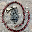 SANITY JEWELRY® Wallet Chain Black Grim Reaper Wallet Chain - Black & Red Daytona Deluxe - WC14