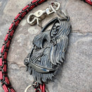 SANITY JEWELRY® Wallet Chain Black Grim Reaper Wallet Chain - Black & Red Daytona Heritage - WC14