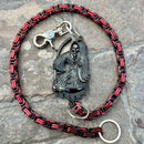 SANITY JEWELRY® Wallet Chain Black Grim Reaper Wallet Chain - Black & Red Daytona Heritage - WC14