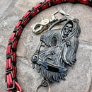 SANITY JEWELRY® Wallet Chain Black Grim Reaper Wallet Chain - Black & Red Daytona Road King - WC14