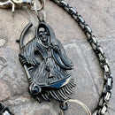 SANITY JEWELRY® Wallet Chain Black Grim Reaper Wallet Chain - Black & Silver Daytona Deluxe - WC14