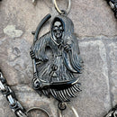SANITY JEWELRY® Wallet Chain Black Grim Reaper Wallet Chain - Black & Silver Daytona Deluxe - WC14