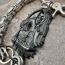 SANITY JEWELRY® Wallet Chain Black Grim Reaper Wallet Chain - Silver Daytona CVO - WC14