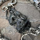 SANITY JEWELRY® Wallet Chain Black Grim Reaper Wallet Chain - Silver Daytona CVO - WC14