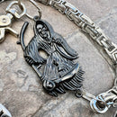 SANITY JEWELRY® Wallet Chain Black Grim Reaper Wallet Chain - Silver Daytona Heritage - WC14
