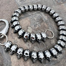 SANITY JEWELRY® Wallet Chain Classic Black Hills Skull Wallet Chain - W/ Sanity’s Polished Hook Clip - WC37