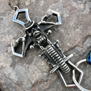 SANITY JEWELRY® Wallet Chain Cowboy Cross Wallet Chain - Black & Blue Daytona Deluxe - WC226