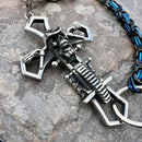 SANITY JEWELRY® Wallet Chain Cowboy Cross Wallet Chain - Black & Blue Daytona Deluxe - WC226
