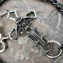 SANITY JEWELRY® Wallet Chain Cowboy Cross Wallet Chain - Black Daytona Deluxe - WC226