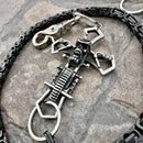 SANITY JEWELRY® Wallet Chain Cowboy Cross Wallet Chain - Black Daytona Deluxe - WC226