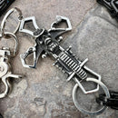 SANITY JEWELRY® Wallet Chain Cowboy Cross Wallet Chain - Black Daytona Road King - WC226