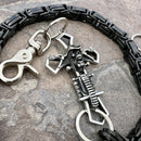 SANITY JEWELRY® Wallet Chain Cowboy Cross Wallet Chain - Black Daytona Road King - WC226