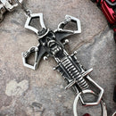 SANITY JEWELRY® Wallet Chain Cowboy Cross Wallet Chain - Black & Red Daytona CVO - WC226