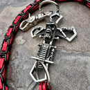 SANITY JEWELRY® Wallet Chain Cowboy Cross Wallet Chain - Black & Red Daytona Road King - WC226