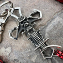 SANITY JEWELRY® Wallet Chain Cowboy Cross Wallet Chain - Black & Red Daytona Road King - WC226