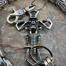 SANITY JEWELRY® Wallet Chain Cowboy Cross Wallet Chain - Silver Daytona CVO - WC226