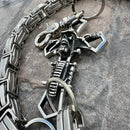 SANITY JEWELRY® Wallet Chain Cowboy Cross Wallet Chain - Silver Daytona CVO - WC226
