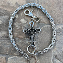 SANITY JEWELRY® Wallet Chain Cowboy Cross Wallet Chain - Silver Daytona Heritage - WC226