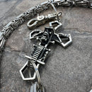 SANITY JEWELRY® Wallet Chain Cowboy Cross Wallet Chain - Silver Daytona Road King - WC226