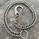 SANITY JEWELRY® Wallet Chain Curb Chain Wallet Chain Silver - W/ Sanity’s Polished Hook Clip - WC01