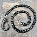 SANITY JEWELRY® Wallet Chain Easy Biker Wallet Chain Black - W/ Sanity’s Black Hook Clip - WC75