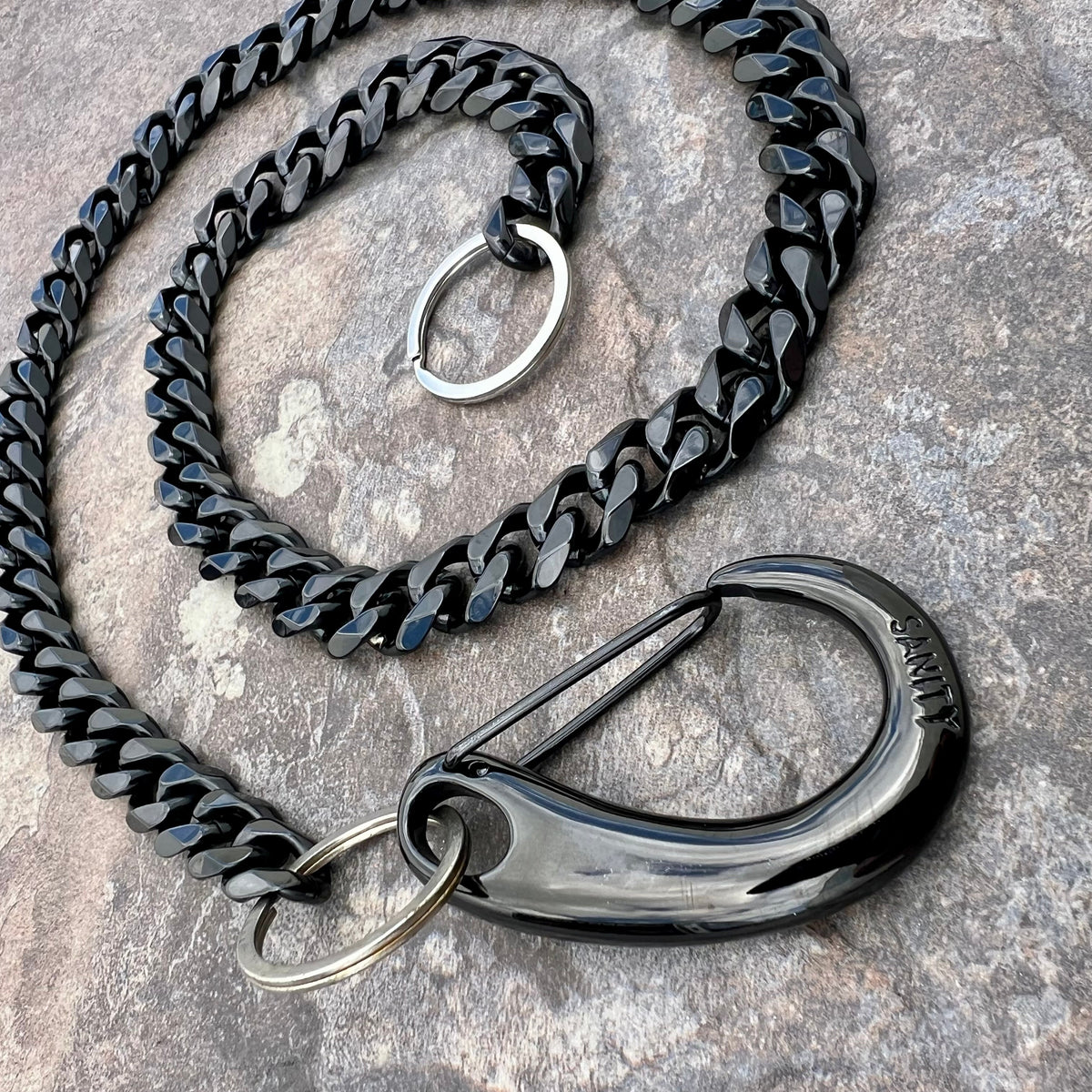 Cuban Link Classic Wallet Chain Black - W/ Sanity's Black