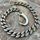 SANITY JEWELRY® Wallet Chain Easy Biker Wallet Chain Galvanized - W/ Sanity’s Polished Hook Clip - WC15