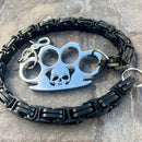 SANITY JEWELRY® Wallet Chain Four Finger Ring Wallet Chain Polished - Black Daytona CVO - WC17CVO