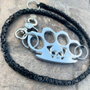 SANITY JEWELRY® Wallet Chain Four Finger Ring Wallet Chain Polished - Black Daytona Deluxe - WC17D