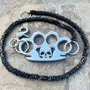 SANITY JEWELRY® Wallet Chain Four Finger Ring Wallet Chain Polished - Black Daytona Deluxe - WC17D