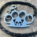 SANITY JEWELRY® Wallet Chain Four Finger Ring Wallet Chain Polished - Black Daytona Heritage - WC17H