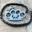 SANITY JEWELRY® Wallet Chain Four Finger Ring Wallet Chain Polished - Black Daytona Heritage - WC17H