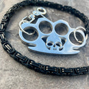 SANITY JEWELRY® Wallet Chain Four Finger Ring Wallet Chain Polished - Black Daytona Heritage - WC17H