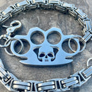 SANITY JEWELRY® Wallet Chain Four Finger Ring Wallet Chain Polished - Silver Daytona CVO - WC18CVO