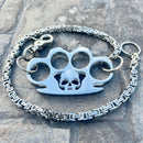 SANITY JEWELRY® Wallet Chain Four Finger Ring Wallet Chain Polished - Silver Daytona Deluxe - WC18D