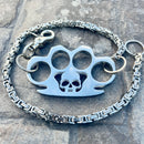 SANITY JEWELRY® Wallet Chain Four Finger Ring Wallet Chain Polished - Silver Daytona Deluxe - WC18D