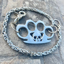 SANITY JEWELRY® Wallet Chain Four Finger Ring Wallet Chain Polished - Silver Daytona Deluxe - WC18D