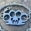 SANITY JEWELRY® Wallet Chain Four Finger Ring Wallet Chain Polished - Silver Daytona Heritage - WC18H