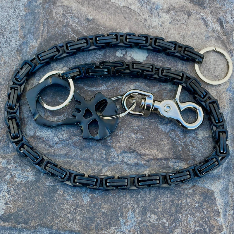 Sanity Jewelry Daytona - Black - Wallet Chain CVO 1 inch Wide 27 inch