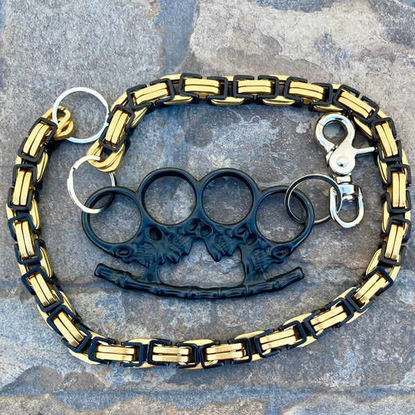 Wallet Chain, Road Warrior - Skulls Wallet Chain