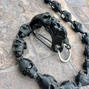 SANITY JEWELRY® Wallet Chain Hellride Classic Skull Wallet Chain Black - W/ Black Scream Clasp