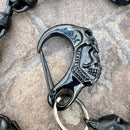 SANITY JEWELRY® Wallet Chain Hellride Classic Skull Wallet Chain Black - W/ Black Scream Clasp