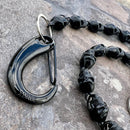 SANITY JEWELRY® Wallet Chain Hellride Custom Skull Wallet Chain Black - W/ Sanity’s Black Hook Clip